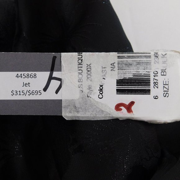 ML Monique Lhuillier Strapless Floral Jacquard Peplum Gown - Picture 14 of 16